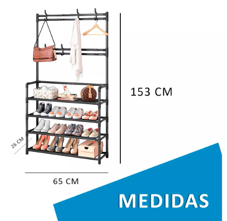 Mueble Organizador De Ropa Zapatera Perc