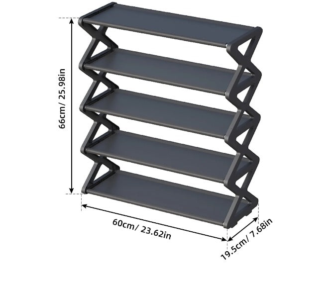 Zapatero De 5 Niveles En Forma De X